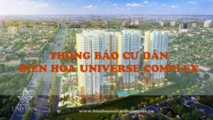 Thông báo cư dân Biên Hòa Universe Complex do Gemma Land năm 2023